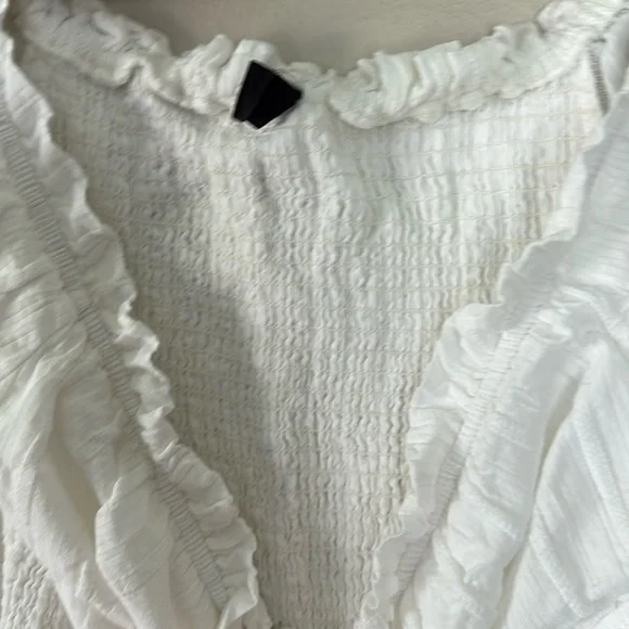 Windsor Ruffled White Minidress XS - Picture 5 of 7